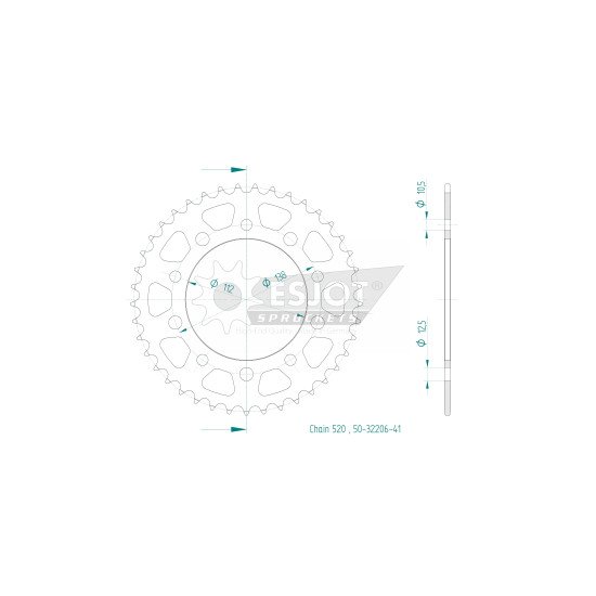 Couronne Esjot 41 dents