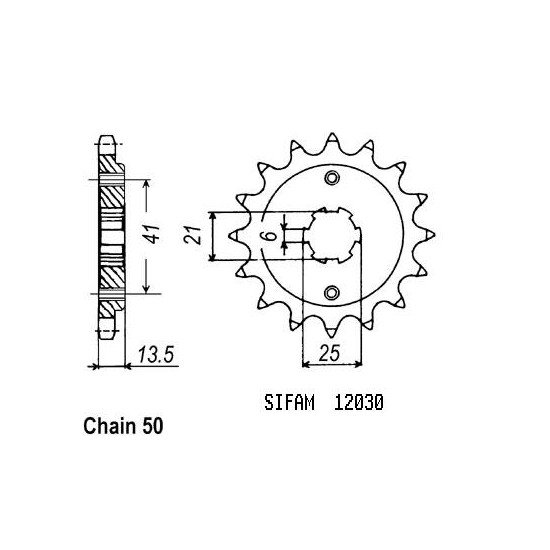 Pignon Honda - 530 - 15 Dents - Similaire JTF286 - Made in Germany