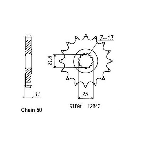 Pignon - 530 - 15 Dents - Made in Germany