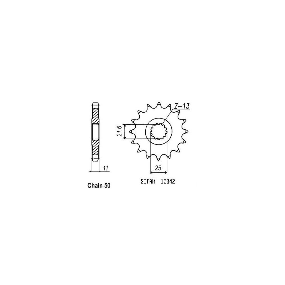 Pignon - 530 - 15 Dents - Made in Germany