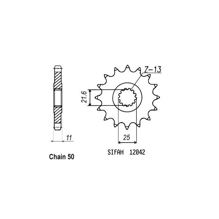 Pignon - 530 - 15 Dents - Made in Germany