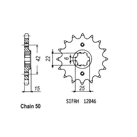 Pignon Honda - 530 - 16 Dents - Similaire JTF292 - Made in Germany