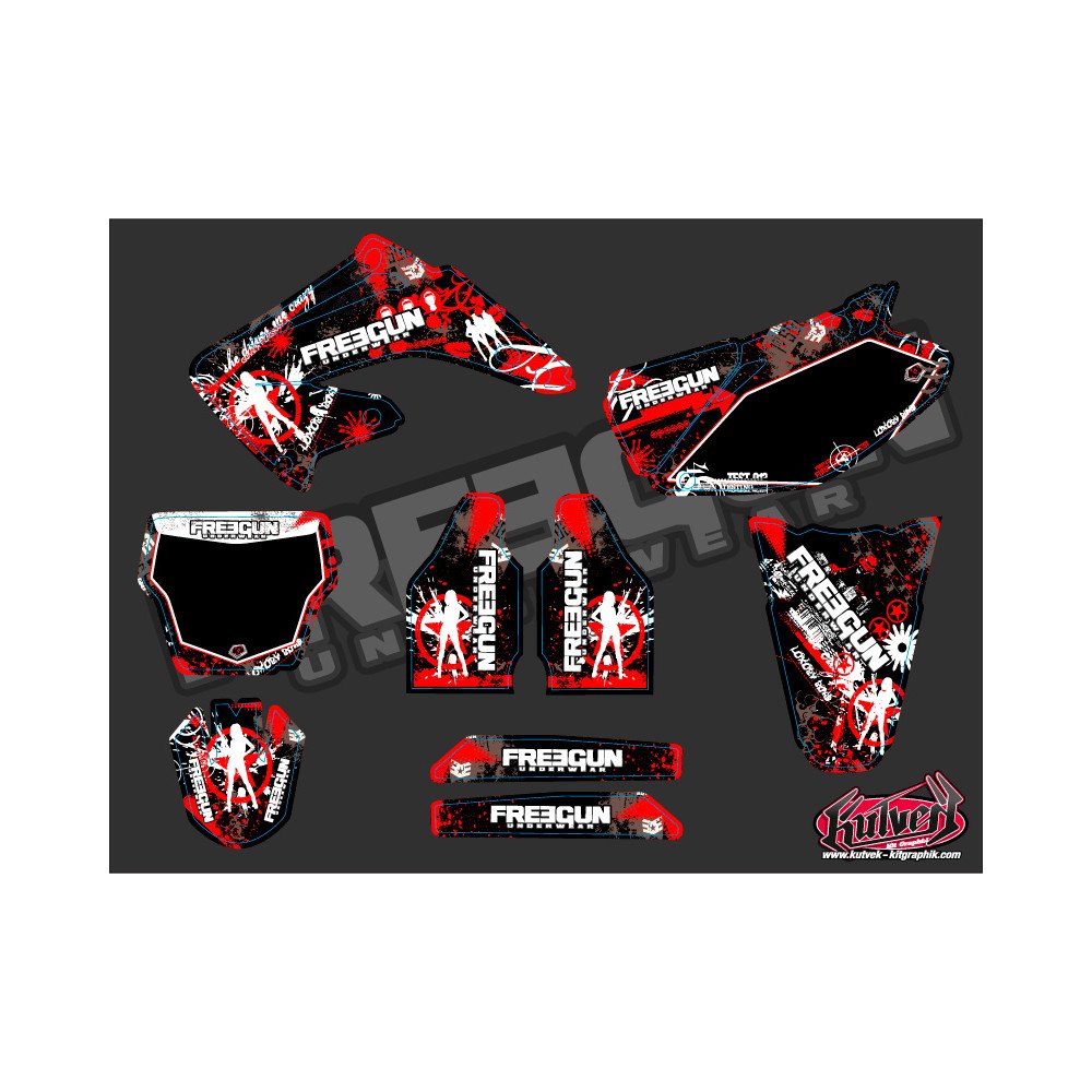 Kit Deco Moto Cross Freegun Honda 250 CR
