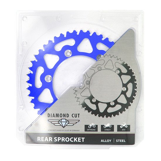 Couronne Alu TT Yamaha Bleue - 520 - 51 Dents - Similaire JTA245 - Mad