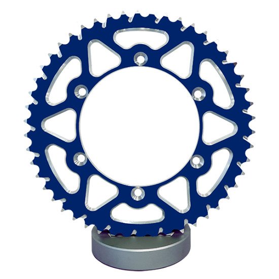 Couronne Alu TT Yamaha Bleue - 520 - 52 Dents - Similaire JTA245 - Mad