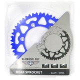 Couronne Alu TT Yamaha Bleue - 520 - 52 Dents - Similaire JTA245 - Mad