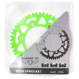 Couronne Alu TT Kawasaki Verte - 520 - 51 Dents - Similaire JTA460 - M