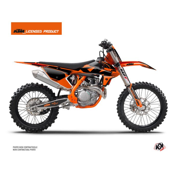 Kit Déco Moto Cross Retro KTM 125 SX Orange