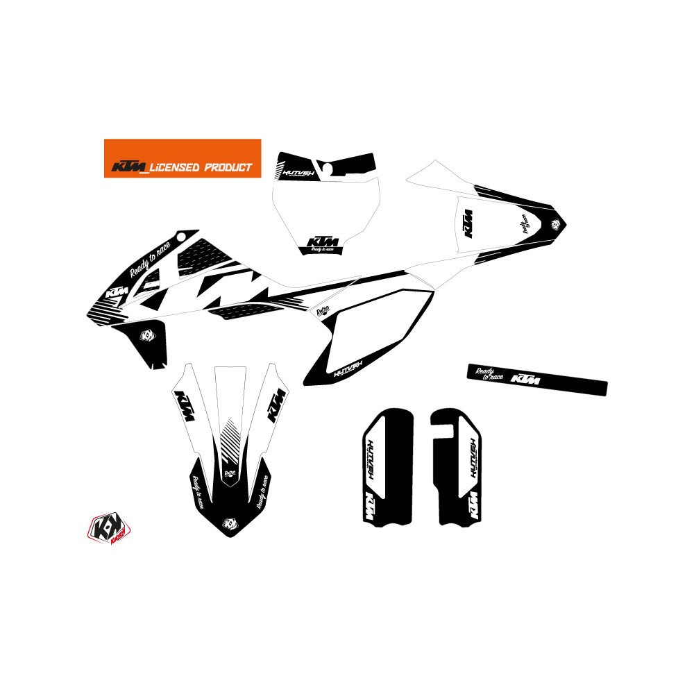 Kit Déco Moto Cross Retro KTM 50 SX Noir