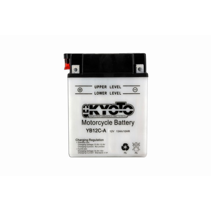 Batterie YB12C-A Conventionnelle Avec Entretien - Livrée Avec Pack Ac
