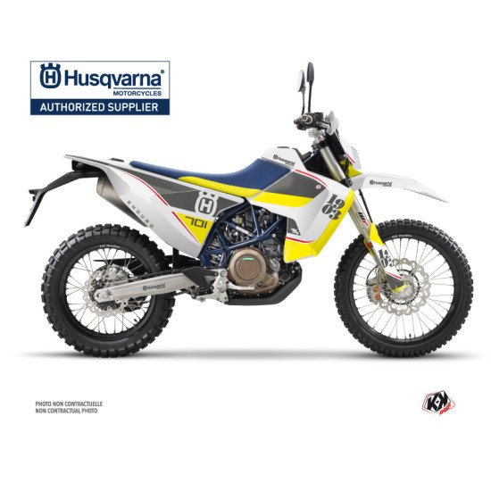 Kit Deco Moto Cross Heyday Husqvarna 701 Enduro LR Gris Jaune