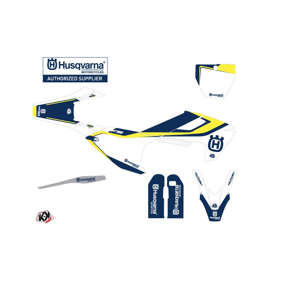 Kit Deco Moto Cross Legend Husqvarna 450 FS Bleu