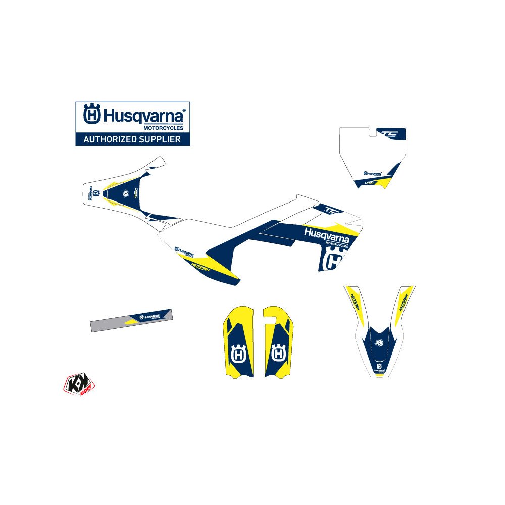 Kit Deco Moto Cross Orbit Husqvarna TC 50 Blanc