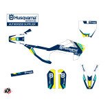Kit Deco Moto Cross Rocky Husqvarna TC 50 Bleu