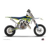 Kit Deco Moto Cross Eraser Husqvarna TC 50 Jaune Bleu