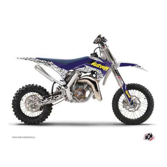 Kit Deco Moto Cross Predator Husqvarna TC 65 Violet Jaune