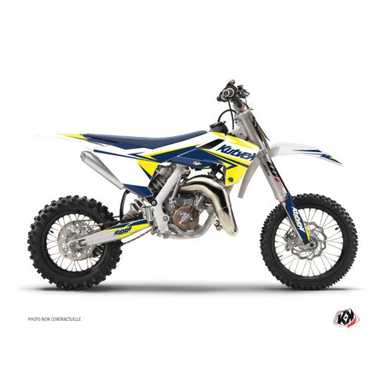 Kit Deco Moto Cross Stage Husqvarna TC 65 Blanc Jaune