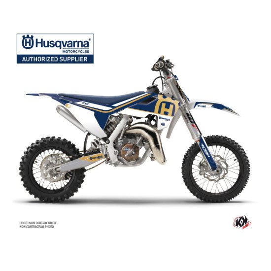 Kit Deco Moto Cross Heritage Husqvarna TC 65 Bleu