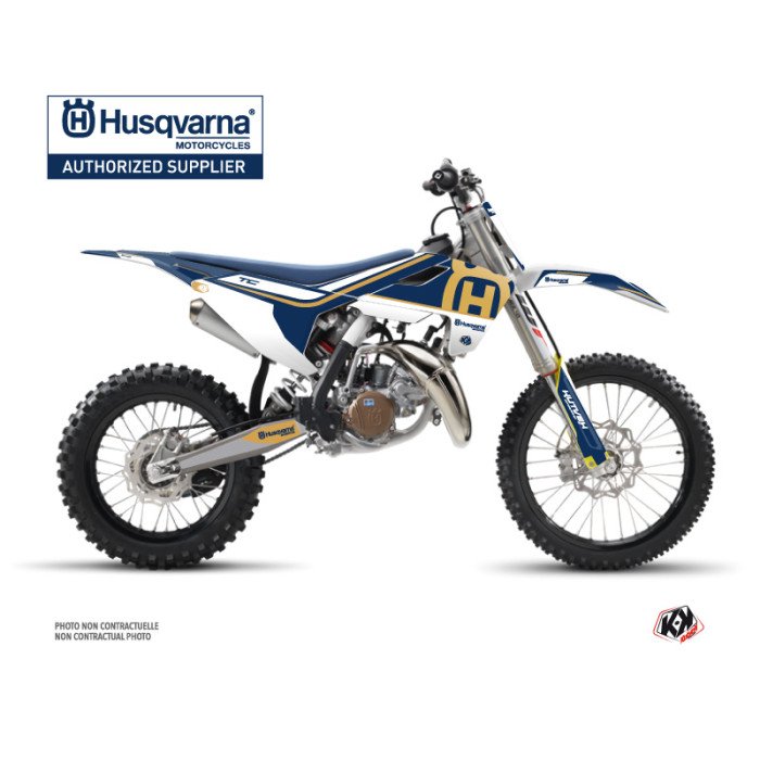 Kit Deco Moto Cross Heritage Husqvarna TC 85 Bleu