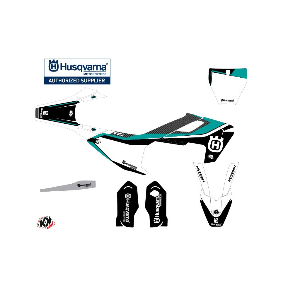 Kit Deco Moto Cross Legend Husqvarna TC 85 Turquoise