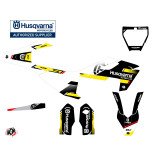 Kit Deco Moto Cross Split Husqvarna TC 85 Noir Jaune