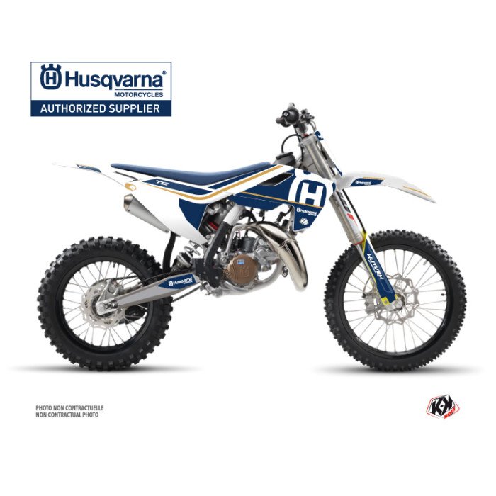 Kit Deco Moto Cross Heritage Husqvarna TC 85 Blanc