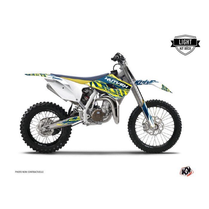 Kit Deco Moto Cross Eraser Husqvarna TC 85 Jaune Bleu