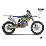 Kit Deco Moto Cross Eraser Husqvarna TC 125 Jaune Bleu