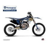 Kit Deco Moto Cross Heritage Husqvarna TC 125 Bleu