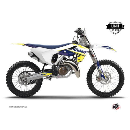 Kit Deco Moto Cross Stage Husqvarna TC 125 Blanc Jaune