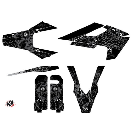 Kit Deco Moto Cross Zombies Dark Husqvarna TC 125 Noir