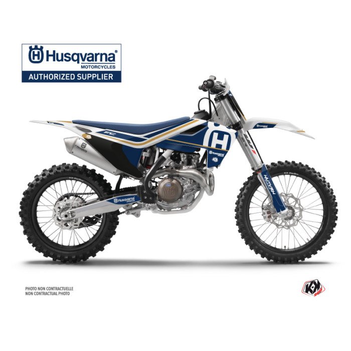 Kit Deco Moto Cross Heritage Husqvarna FC 250 Blanc