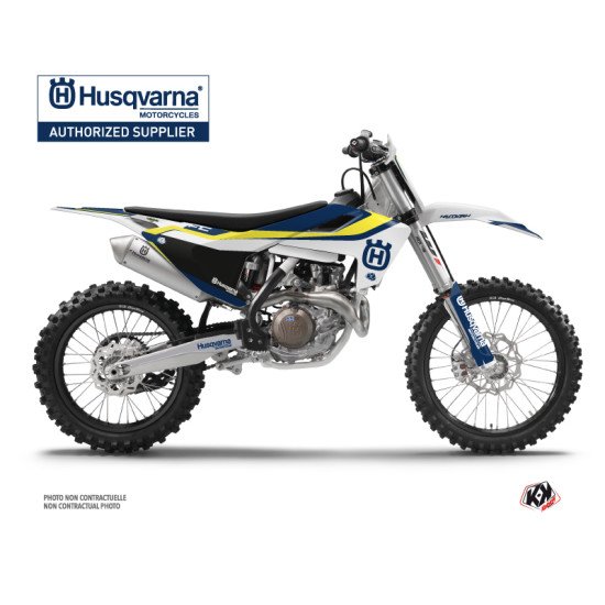 Kit Deco Moto Cross Legend Husqvarna FC 250 Bleu