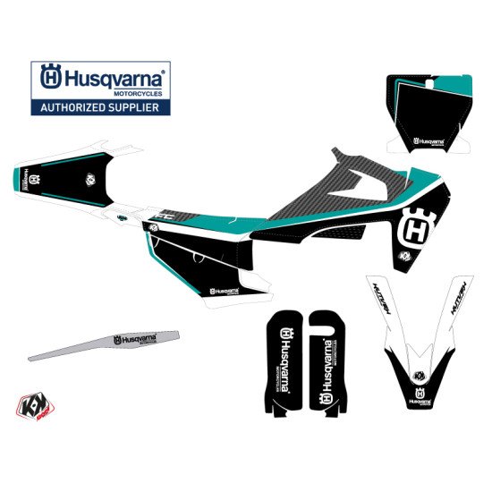 Kit Deco Moto Cross Legend Husqvarna FC 250 Turquoise
