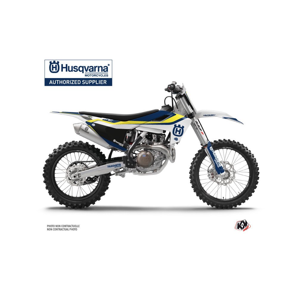 Kit Deco Moto Cross Legend Husqvarna FC 250 Bleu