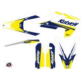 Kit Deco Moto Cross Stage Husqvarna FC 250 Blanc Jaune