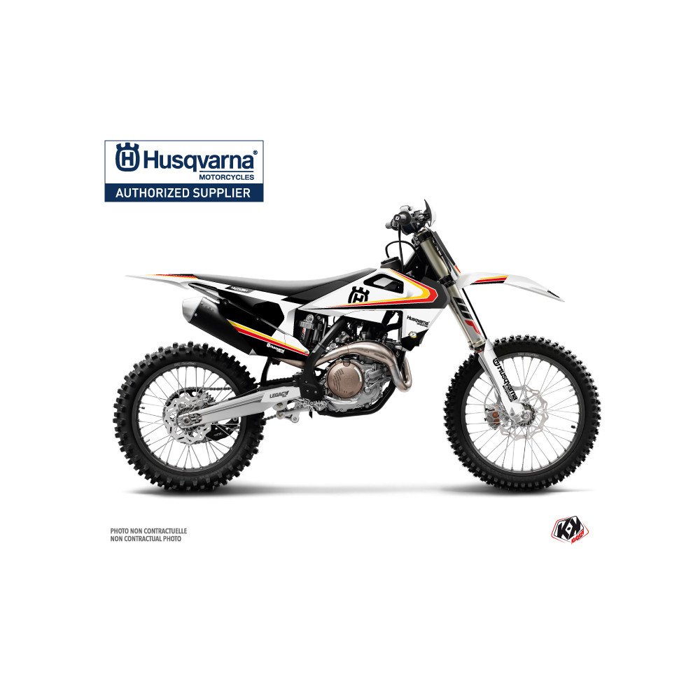 Kit Deco Moto Cross Legacy Husqvarna FC 250 Noir Jaune