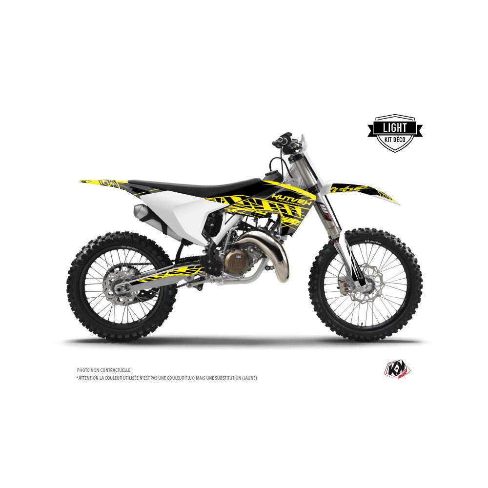 Kit Deco Moto Cross Eraser Fluo Husqvarna FC 350 Jaune
