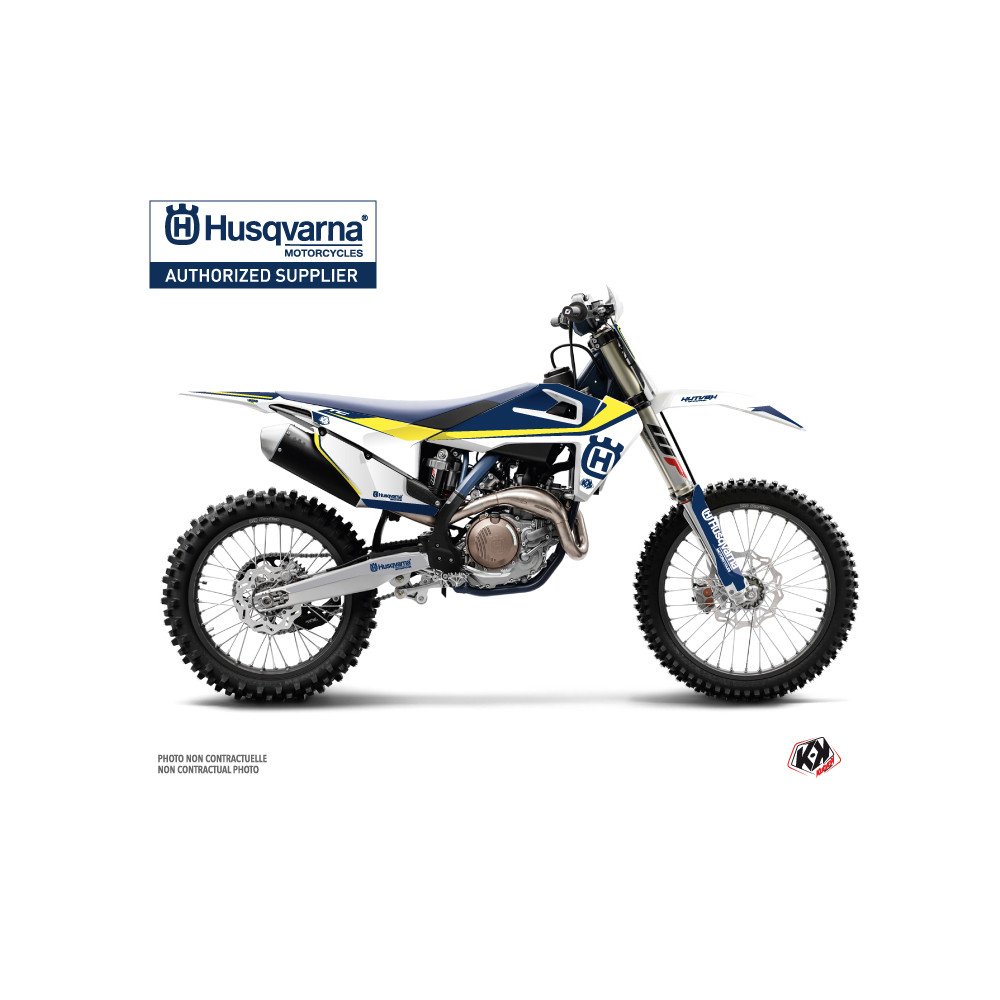 Kit Deco Moto Cross Legend Husqvarna FC 350 Bleu
