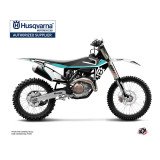 Kit Deco Moto Cross Legend Husqvarna FC 350 Turquoise