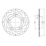 Disque de Frein DIS1369 Ø240mm