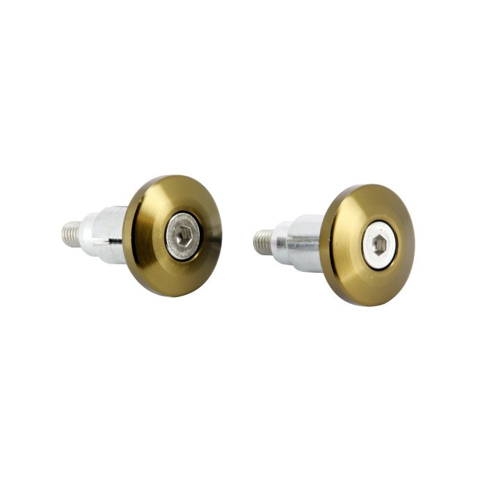 Embouts de guidon plats Ø 13 et 17 anodisés café