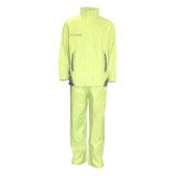 Ensemble Pluie Polyester Revêtement Pvc Jaune Marquages Reflechissant