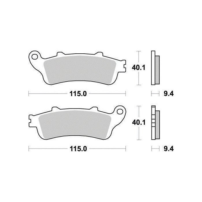 Plaquette de frein Semi-Métal Eco-Friction Route - R90