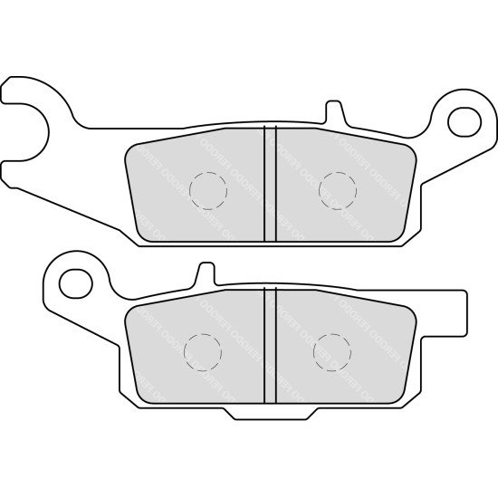 Ferodo - Plaquette de frein Métal Fritté Off Road ARRIERE