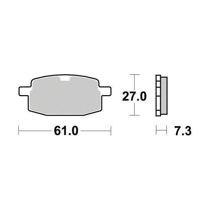 Plaquette de frein Semi-Métal Eco-Friction Route - R90