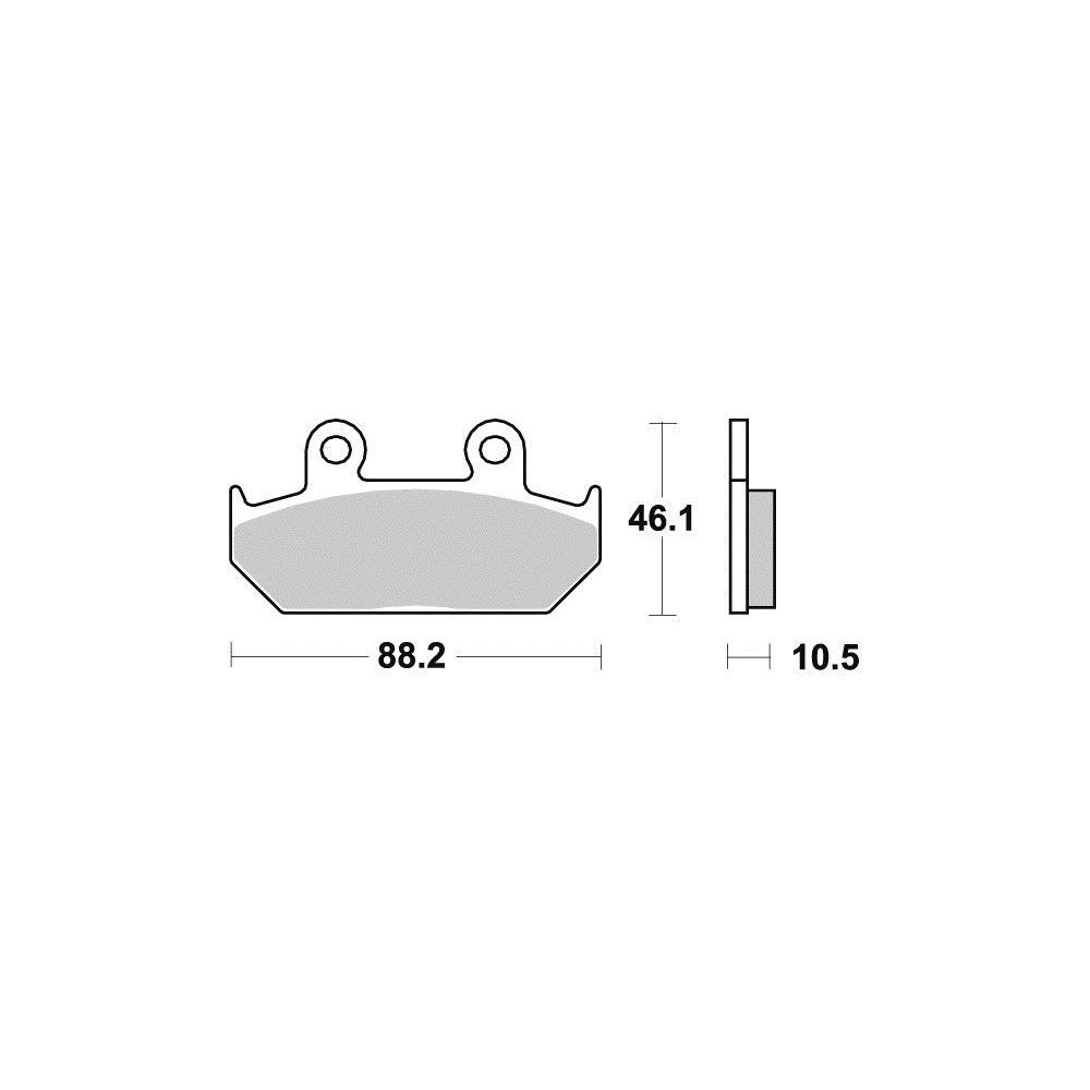 Plaquette de frein Métal Fritté Sinter Grip Road - R90