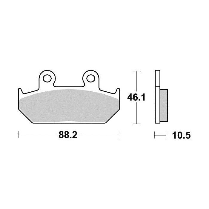 Plaquette de frein Métal Fritté Sinter Grip Road - R90