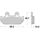 Plaquette de frein Métal Fritté Sinter Grip Road - R90