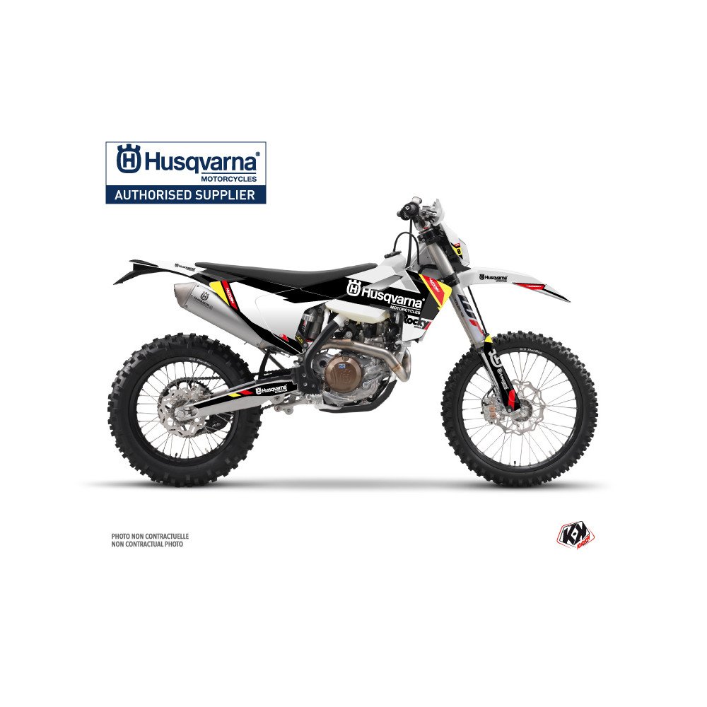 Kit Deco Moto Cross Rocky Husqvarna 125 TE Noir